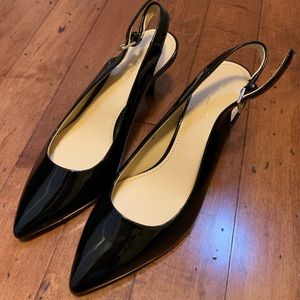 Liz Claiborne Patent Leather Slingback Heels